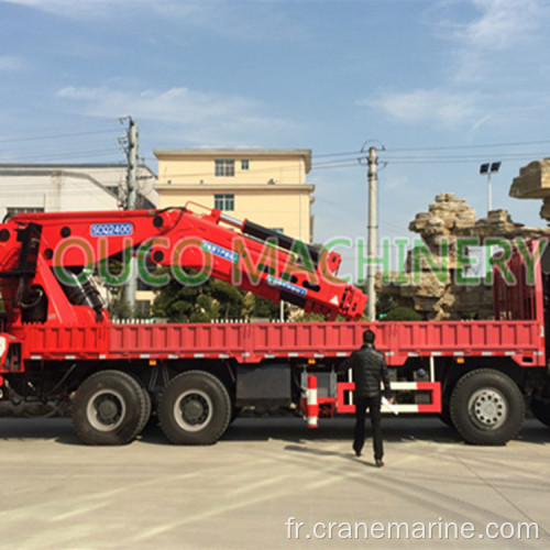 Grue montée sur camion d'équipement de flèche télescopique OUCO